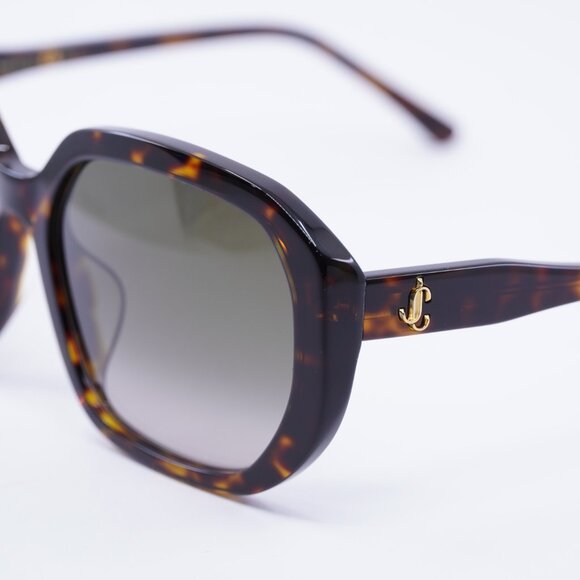 Jimmy Choo KARLY/F/S 0086 HA Sunglasses Havana Square Frame, Brown Lenses - Picture 2 of 10